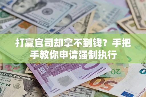 武汉打赢官司却拿不到钱？手把手教你申请强制执行