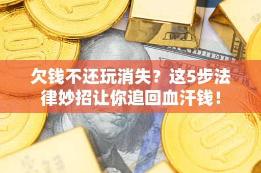 武汉欠钱不还玩消失？这5步法律妙招让你追回血汗钱！