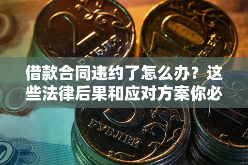 武汉借款合同违约了怎么办？这些法律后果和应对方案你必须知道