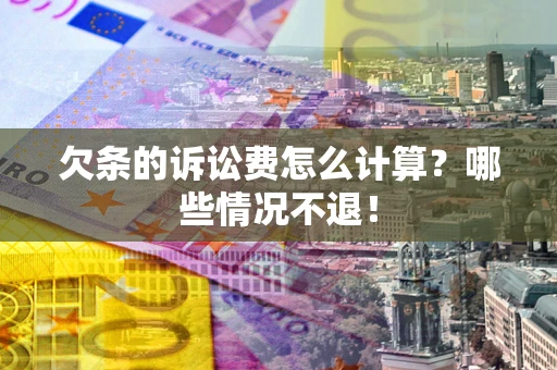 武汉欠条的诉讼费怎么计算？哪些情况不退！