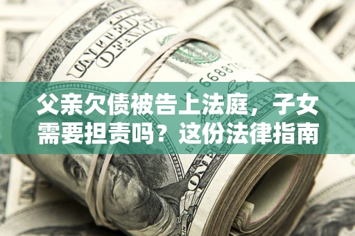 武汉父亲欠债被告上法庭，子女需要担责吗？这份法律指南必须看完