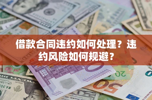 武汉借款合同违约如何处理？违约风险如何规避？