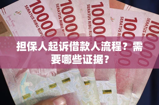 武汉担保人起诉借款人流程？需要哪些证据？