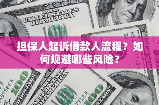 武汉担保人起诉借款人流程？如何规避哪些风险？
