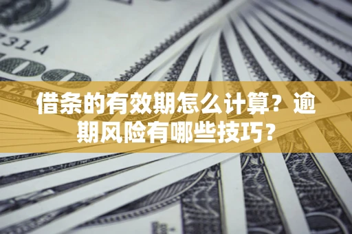 武汉借条的有效期怎么计算？逾期风险有哪些技巧？