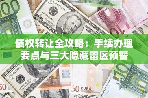 武汉债权转让全攻略：手续办理要点与三大隐藏雷区预警