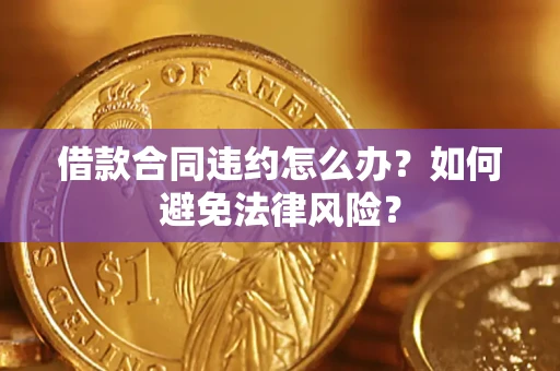 武汉借款合同违约怎么办？如何避免法律风险？