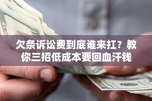 武汉欠条诉讼费到底谁来扛？教你三招低成本要回血汗钱